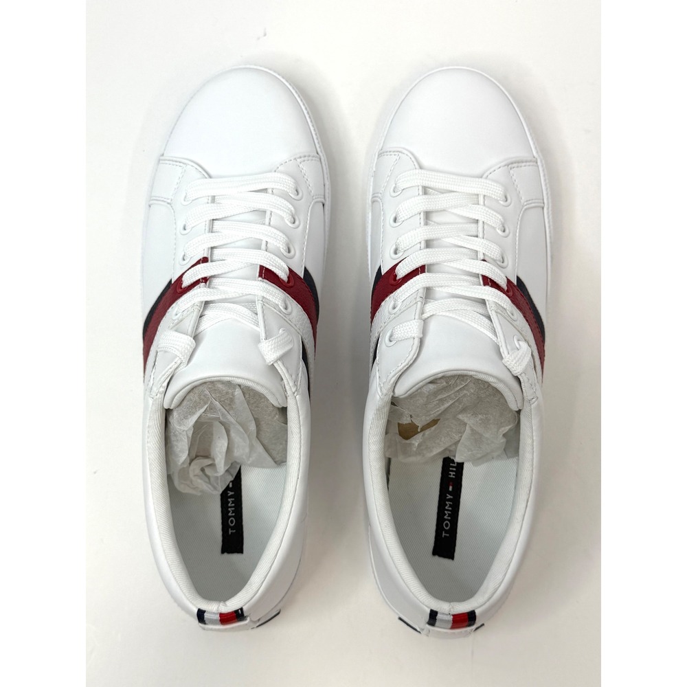 Tommy Hilfiger Women's Lireai Lace up Sneakers White Multi Size 9M NWT/BOX - Picture 6 of 8